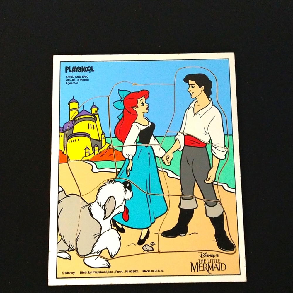 Vintage Disney The Little Mermaid Ariel And Eric Puzzle